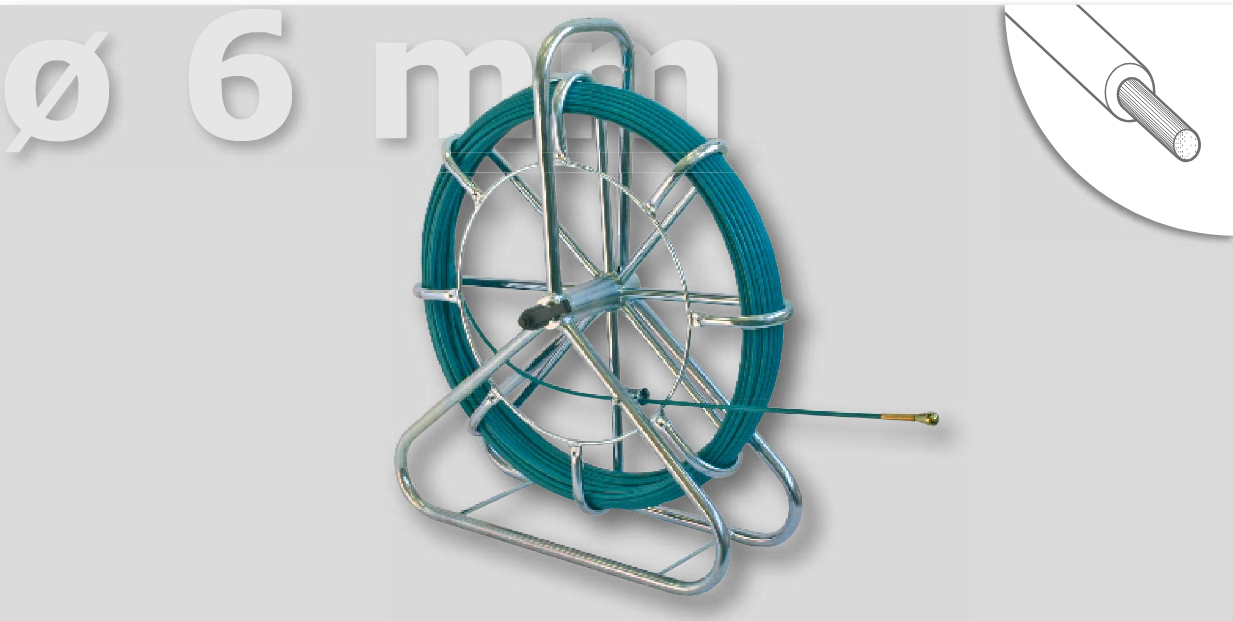 Fjöður 6mm 100m með kjarna